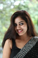 Vibhisha Jaanu Black Saree Photos